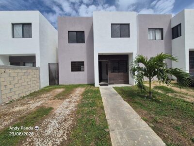 casa en renta en merida- 2 habitaciones, en calle cerrada, juegos infantiles